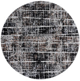 Safavieh Mila 6'-7" x 6'-7" Rug in Brown / Black Ivory
