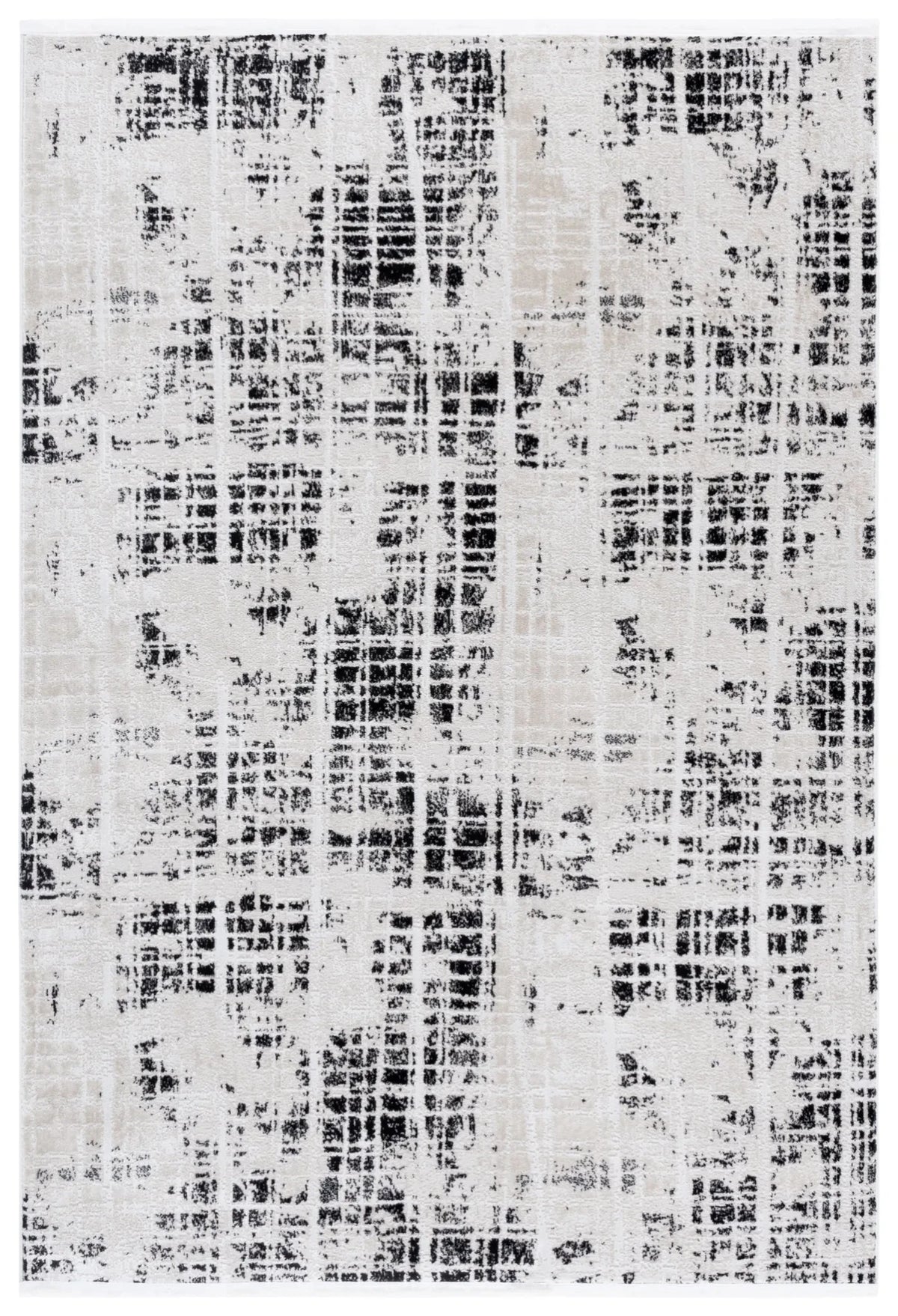 Safavieh Mila 4'-0" x 6'-0" Rug in Black / Ivory