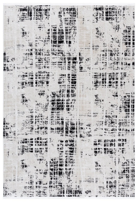 Safavieh Mila 4'-0" x 6'-0" Rug in Black / Ivory