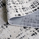 Safavieh Mila 4'-0" x 6'-0" Rug in Black / Ivory