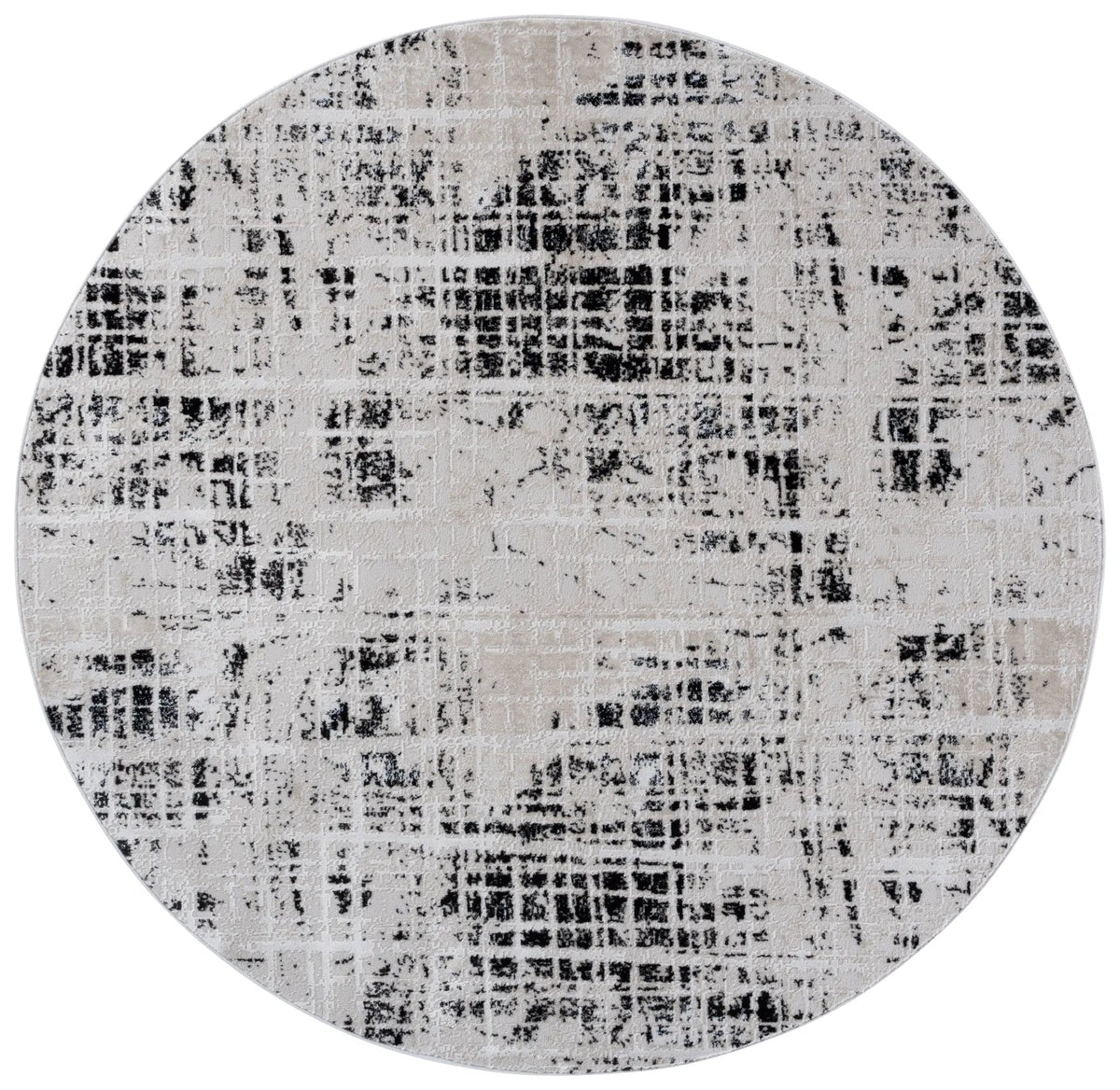 Safavieh Mila 6'-7" x 6'-7" Rug in Black / Ivory