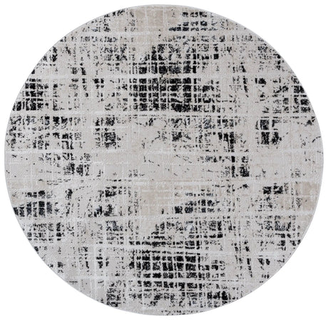 Safavieh Mila 6'-7" x 6'-7" Rug in Black / Ivory