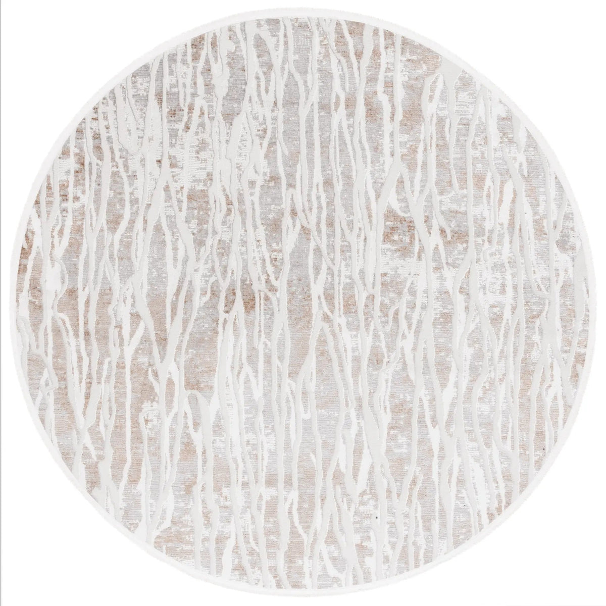 Safavieh Mila 6'-7" x 6'-7" Rug in Beige / Grey