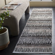 Safavieh Mila 2'-2" x 8'-0" Rug in Beige / Ivory Black