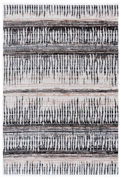 Safavieh Mila 4'-0" x 6'-0" Rug in Beige / Ivory Black