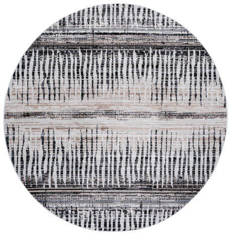 Safavieh Mila 6'-7" x 6'-7" Rug in Beige / Ivory Black