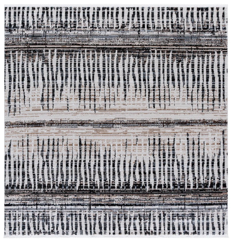 Safavieh Mila 6'-7" x 6'-7" Rug in Beige / Ivory Black