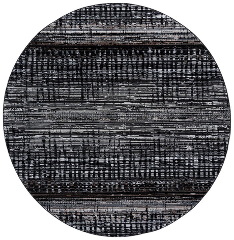 Safavieh Mila 6'-7" x 6'-7" Rug in Black / Beige Ivory