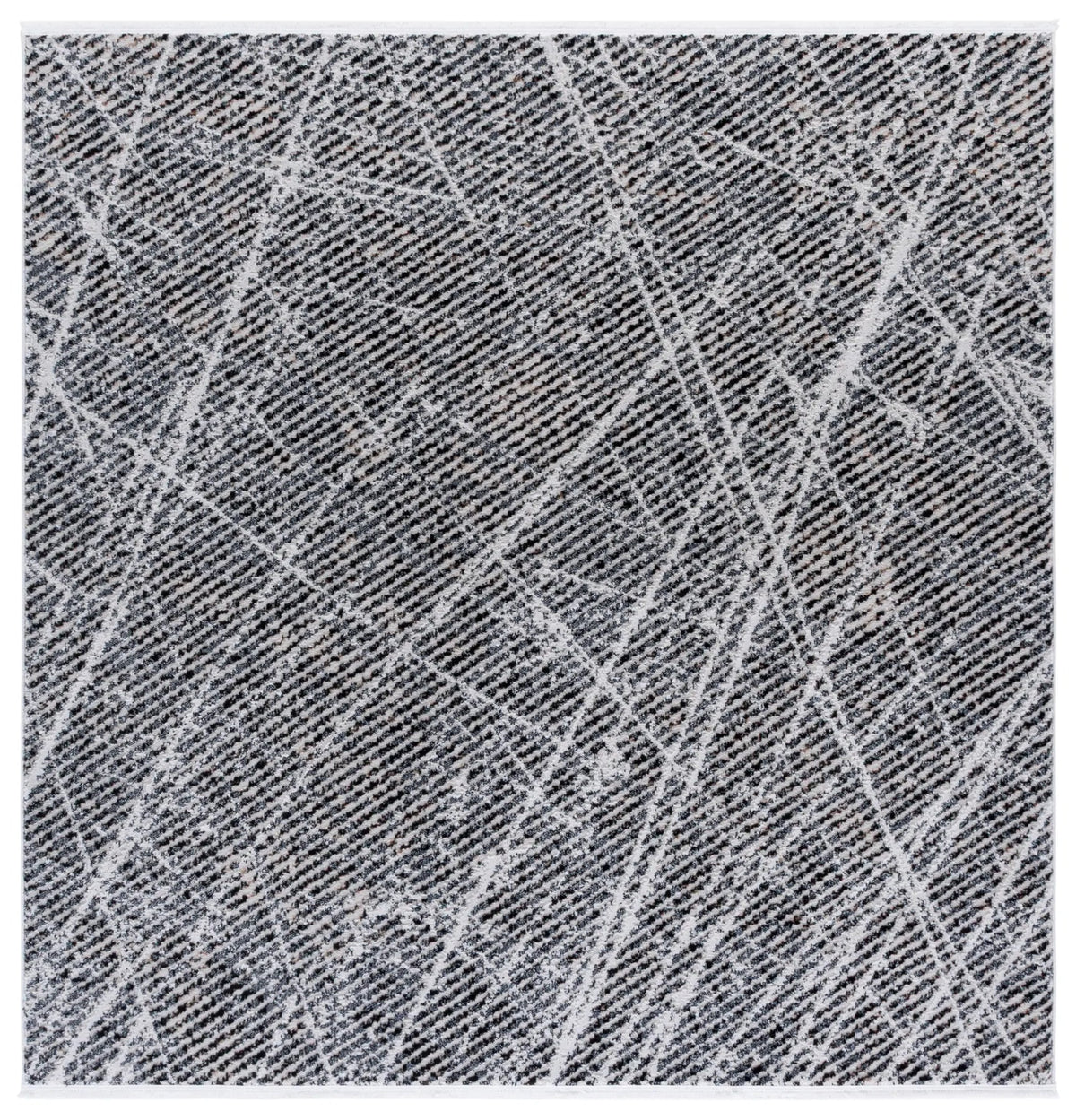 Safavieh Mila 6'-7" x 6'-7" Rug in Ivory / Grey Black