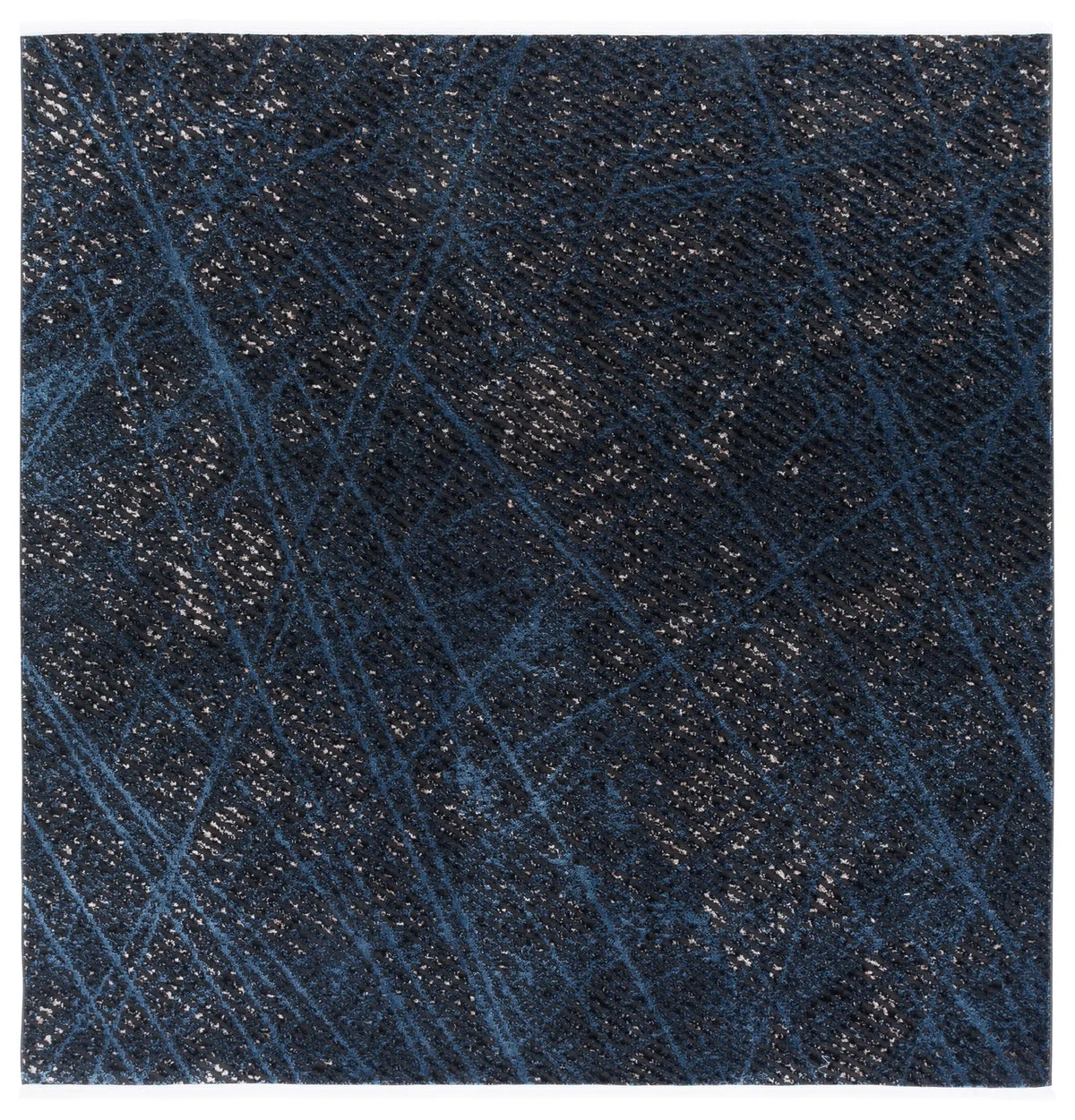 Safavieh Mila 6'-7" x 6'-7" Rug in Dark Blue / Black