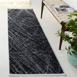 Safavieh Mila 2'-2" x 8'-0" Rug in Black / Beige Ivory