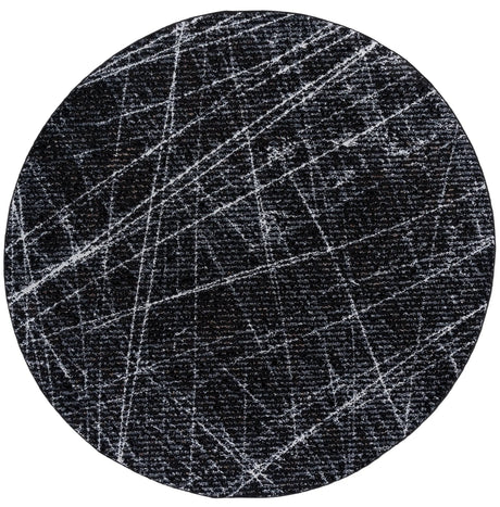 Safavieh Mila 6'-7" x 6'-7" Rug in Black / Beige Ivory