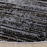 Safavieh Mila 6'-7" x 6'-7" Rug in Brown / Ivory Black