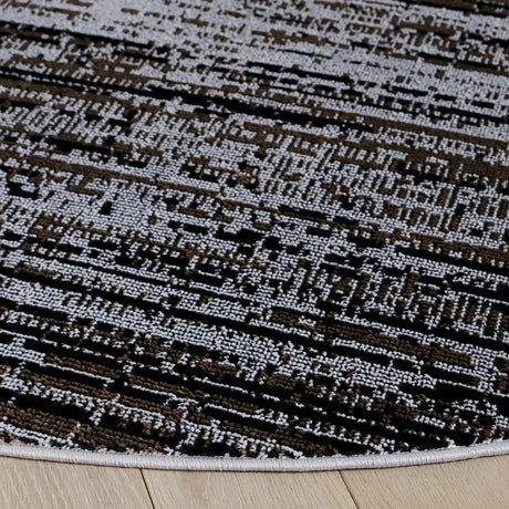 Safavieh Mila 6'-7" x 6'-7" Rug in Brown / Ivory Black