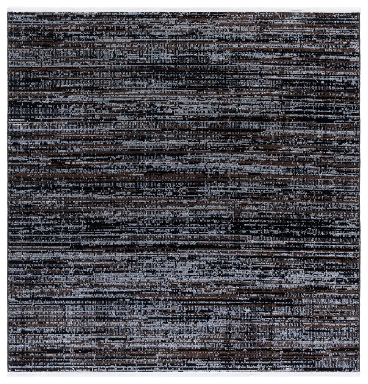 Safavieh Mila 6'-7" x 6'-7" Rug in Brown / Ivory Black
