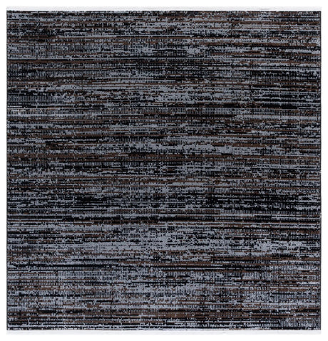 Safavieh Mila 6'-7" x 6'-7" Rug in Brown / Ivory Black