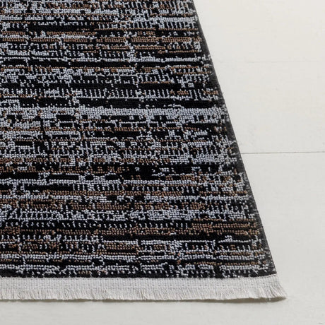 Safavieh Mila 4'-0" x 6'-0" Rug in Brown / Ivory Black