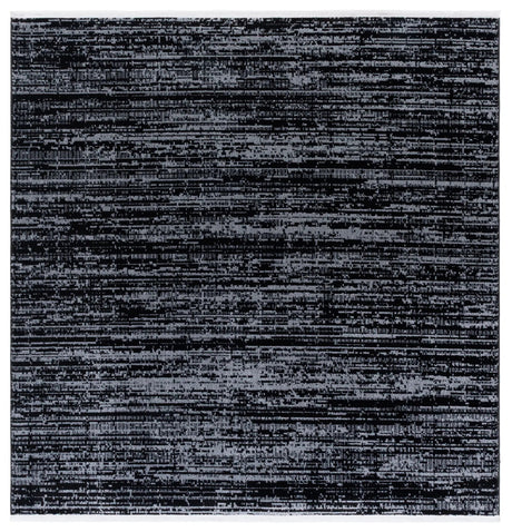 Safavieh Mila 6'-7" x 6'-7" Rug in Black / Ivory