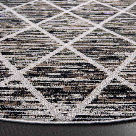 Safavieh Mila 6'-7" x 6'-7" Rug in Ivory / Black