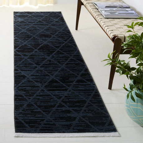 Safavieh Mila 2'-2" x 8'-0" Rug in Brown / Blue Black