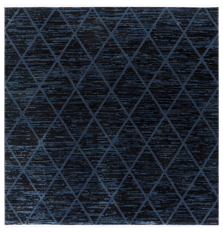 Safavieh Mila 6'-7" x 6'-7" Rug in Brown / Blue Black