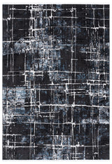 Safavieh Mila 4'-0" x 6'-0" Rug in Black / Blue Ivory