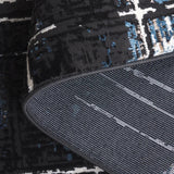 Safavieh Mila 4'-0" x 6'-0" Rug in Black / Blue Ivory