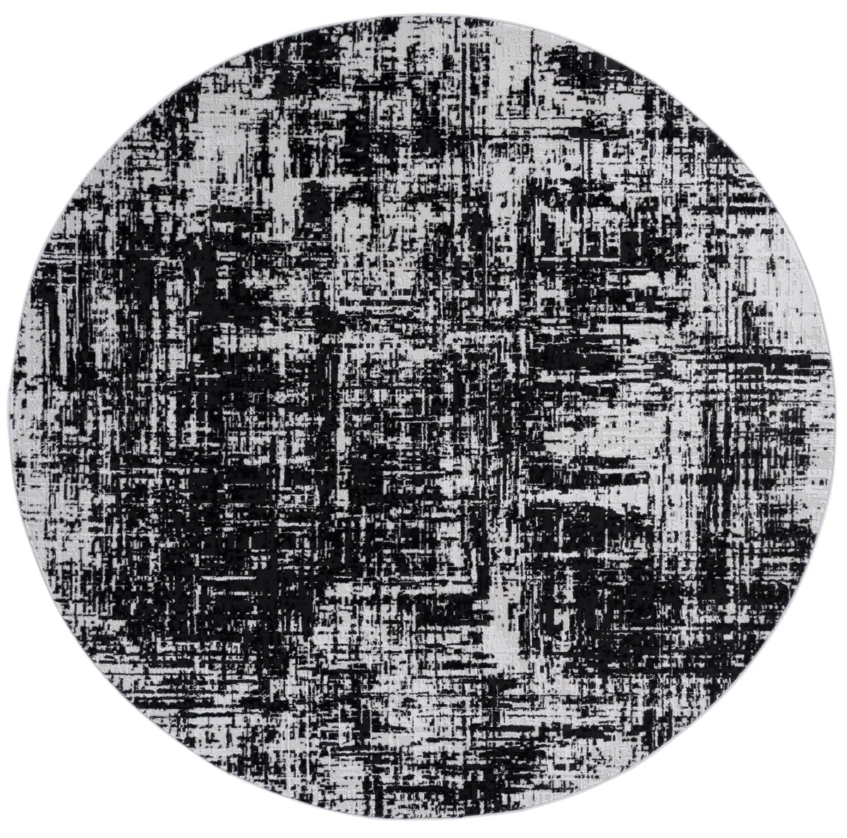 Safavieh Mila 6'-7" x 6'-7" Rug in Ivory / Black