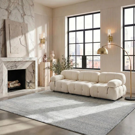 Safavieh Mirage 8'-0" x 10'-0" Rug in Silver / Ivory