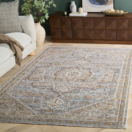 Safavieh Miranda 5'-0" x 8'-0" Rug in Beige / Grey Ivory