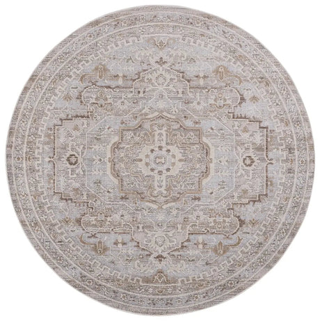 Safavieh Miranda 6'-6" x 6'-6" Rug in Beige / Grey Ivory