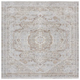 Safavieh Miranda 6'-6" x 6'-6" Rug in Beige / Grey Ivory