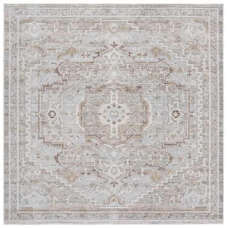 Safavieh Miranda 6'-6" x 6'-6" Rug in Beige / Grey Ivory