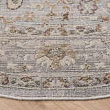 Safavieh Miranda 6'-6" x 6'-6" Rug in Grey / Ivory Beige
