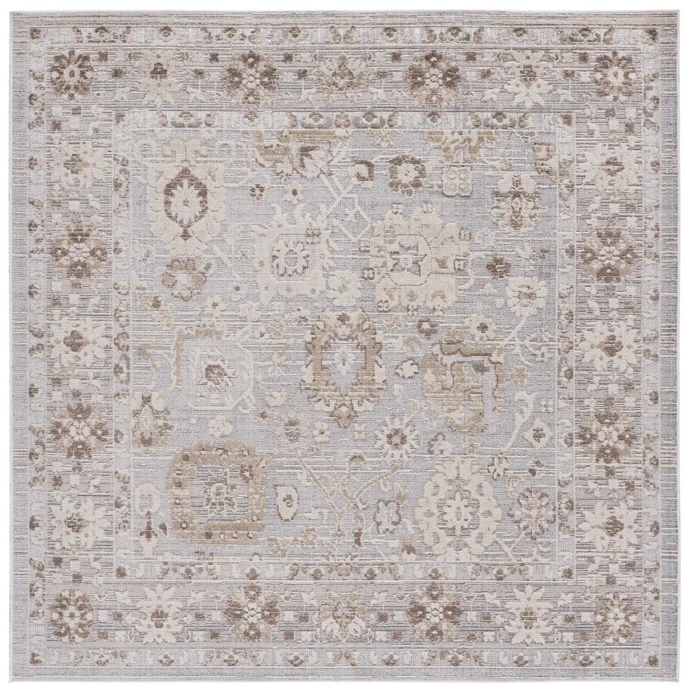 Safavieh Miranda 6'-6" x 6'-6" Rug in Grey / Ivory Beige
