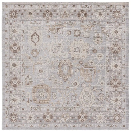 Safavieh Miranda 6'-6" x 6'-6" Rug in Grey / Ivory Beige