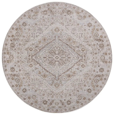 Safavieh Miranda 6'-6" x 6'-6" Rug in Beige / Grey Ivory