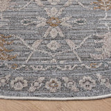 Safavieh Miranda 6'-6" x 6'-6" Rug in Grey / Ivory Beige