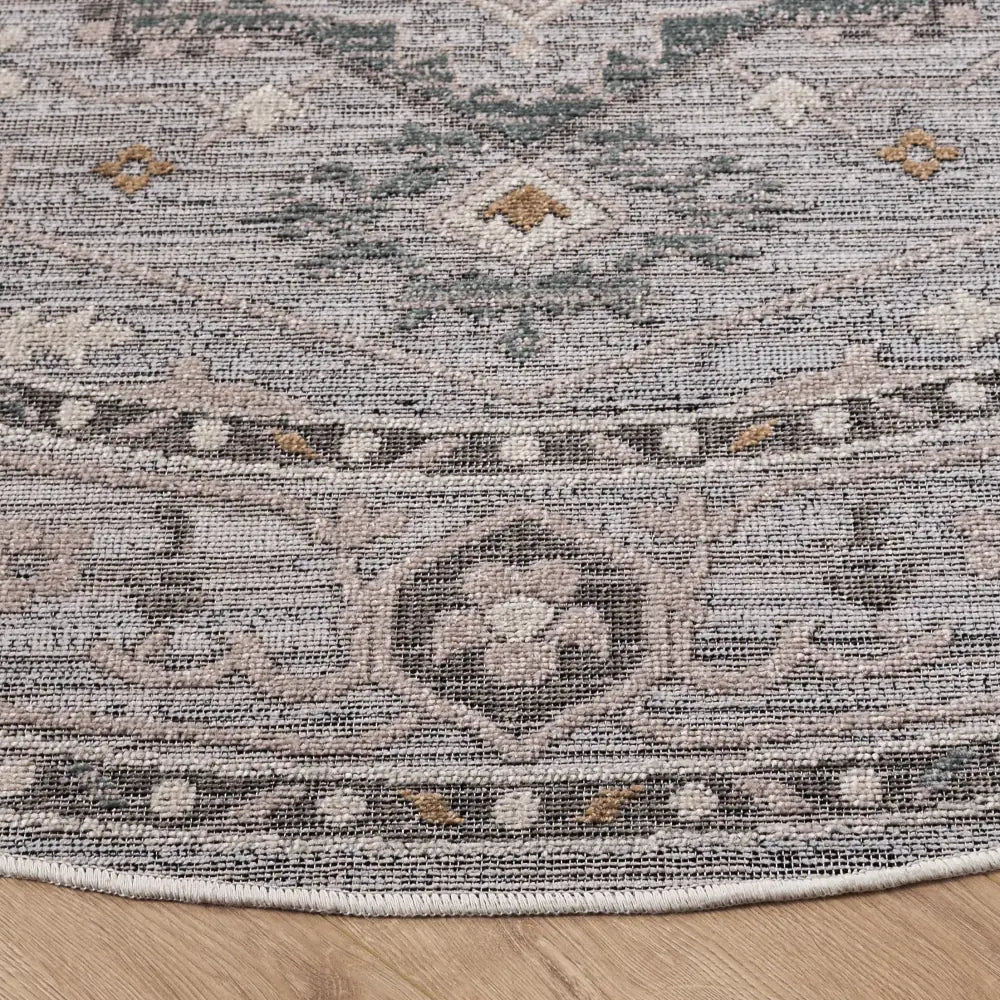 Safavieh Miranda 6'-6" x 6'-6" Rug in Grey / Ivory Beige