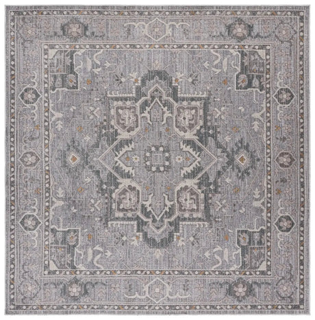 Safavieh Miranda 6'-6" x 6'-6" Rug in Grey / Ivory Beige
