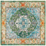 Safavieh Monaco 6'-7" x 6'-7" Rug in Green / Turquoise