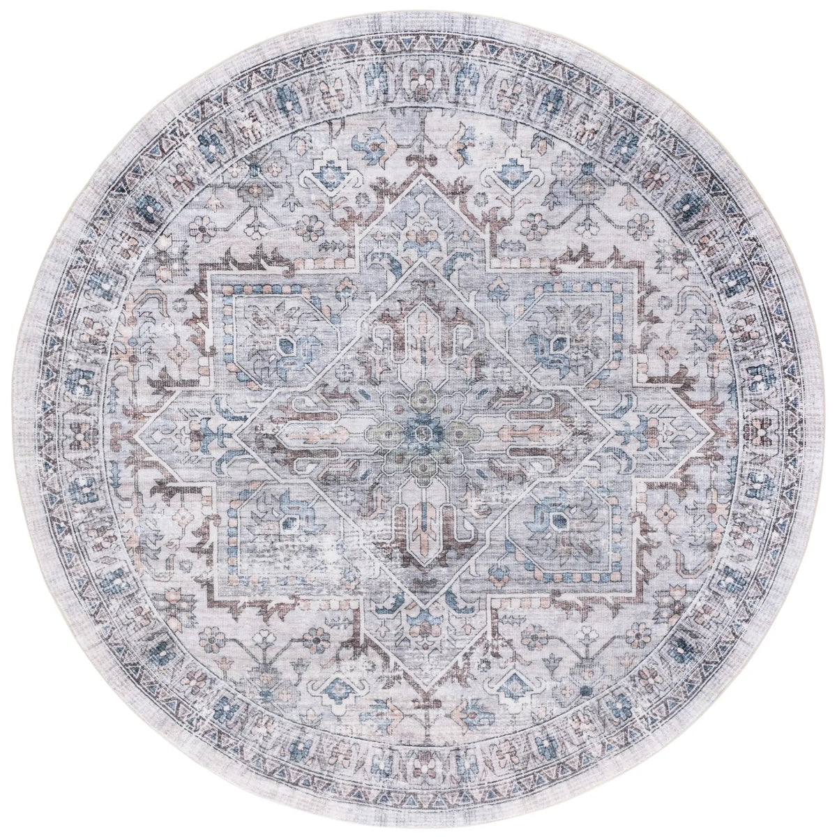 Safavieh Montana 6'-0" x 6'-0" Rug in Grey / Blue
