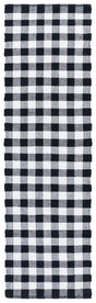 Safavieh Montauk 2'-3" x 8'-0" Rug in Black / Ivory