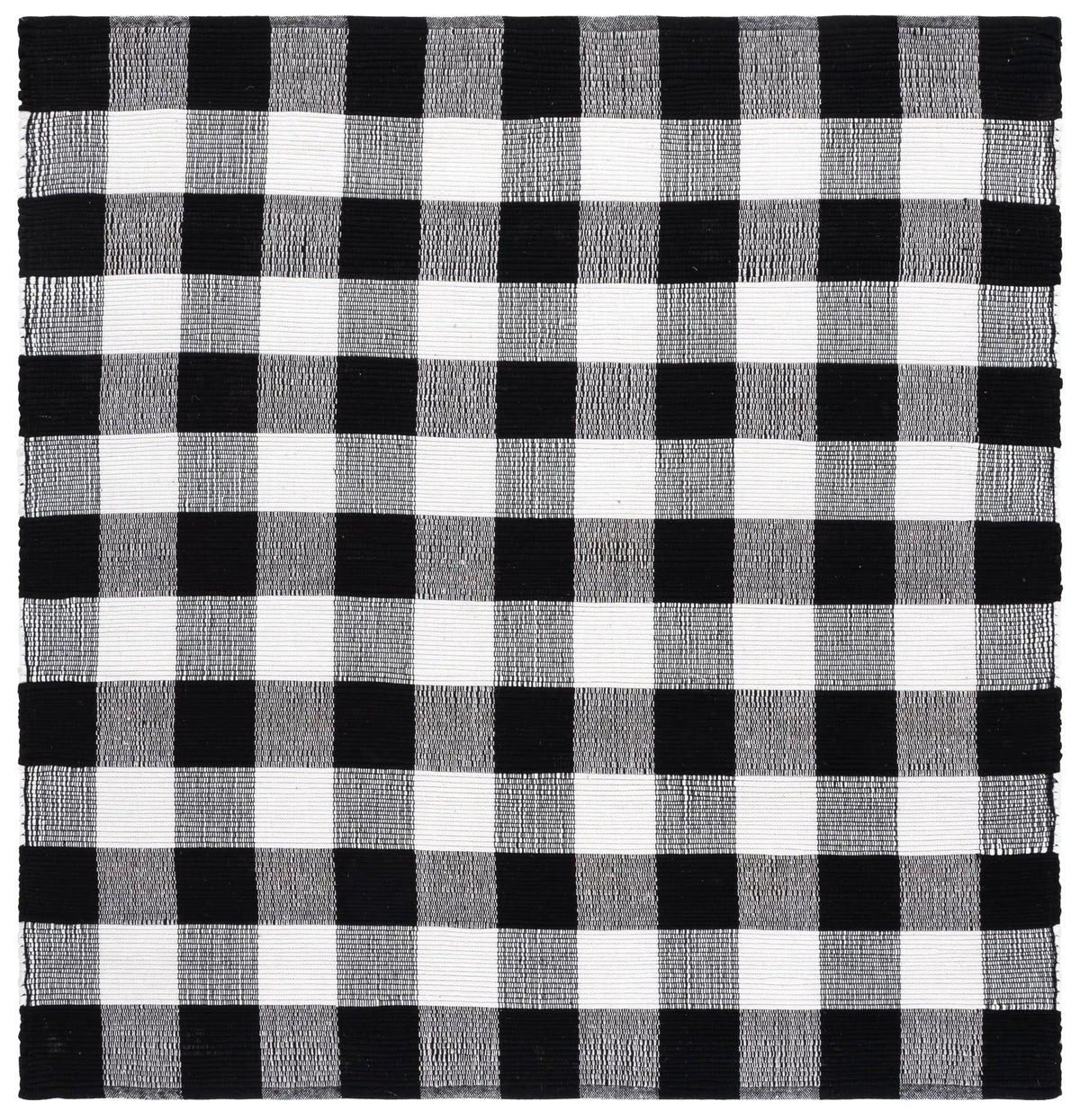 Safavieh Montauk 6'-0" x 6'-0" Rug in Black / Ivory