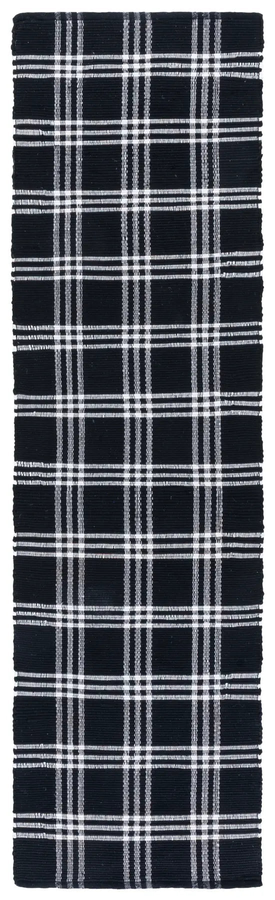 Safavieh Montauk 2'-3" x 8'-0" Rug in Black / Ivory