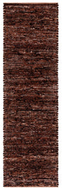 Safavieh Montauk 2'-3" x 8'-0" Rug in Rust / Black