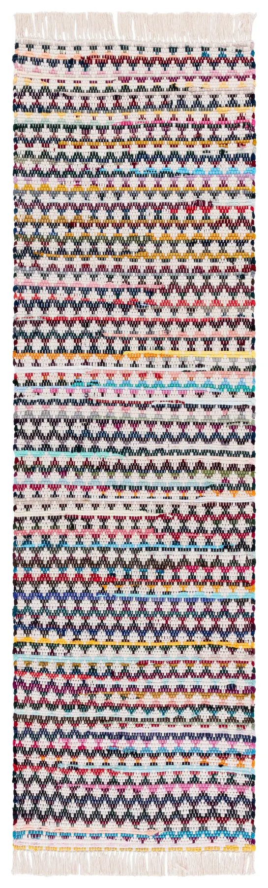 Safavieh Montauk 2'-3" x 8'-0" Rug in Red / Blue