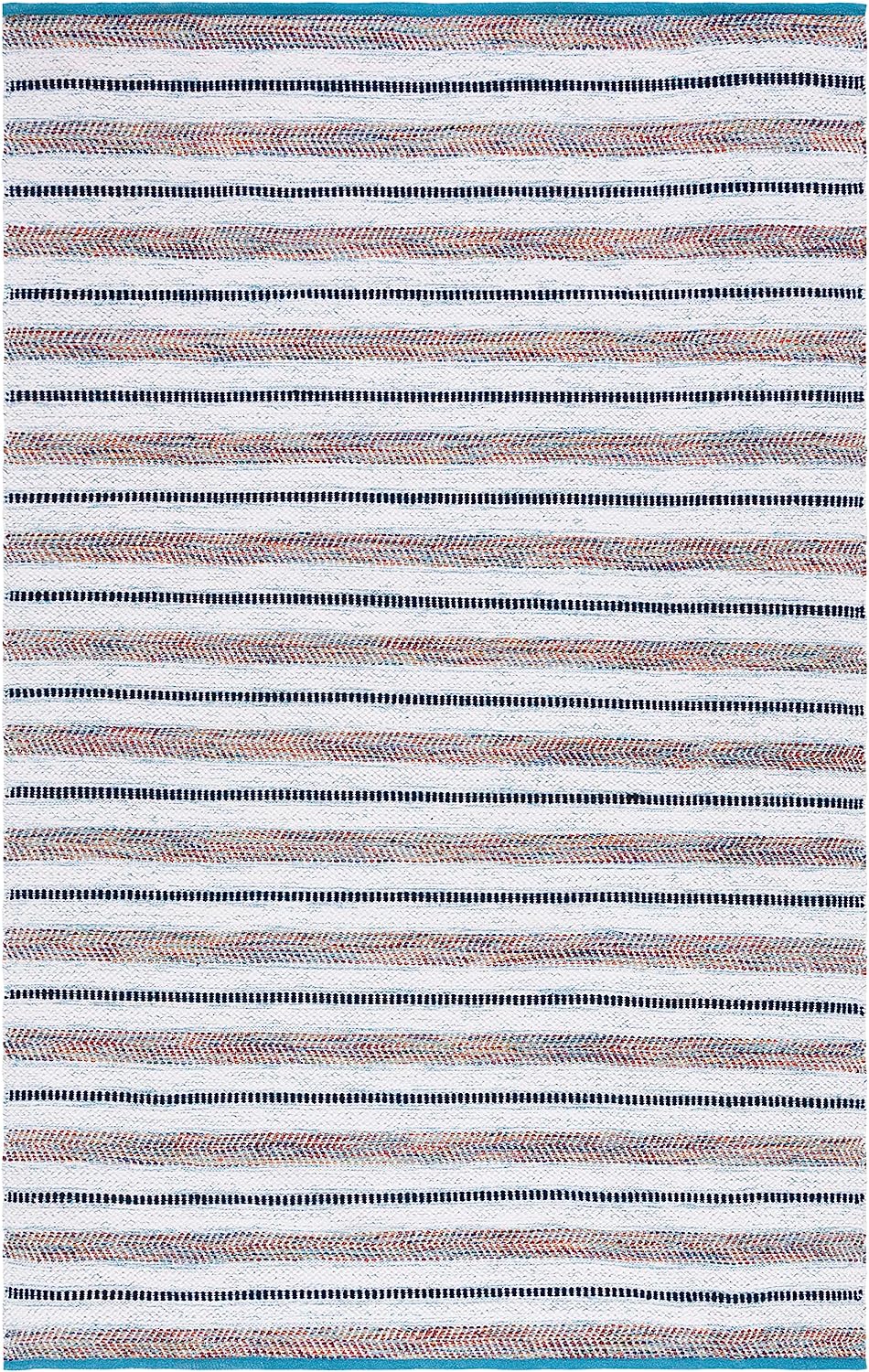 Safavieh Montauk Mtk702K Turquoise/Ivory Rug.
