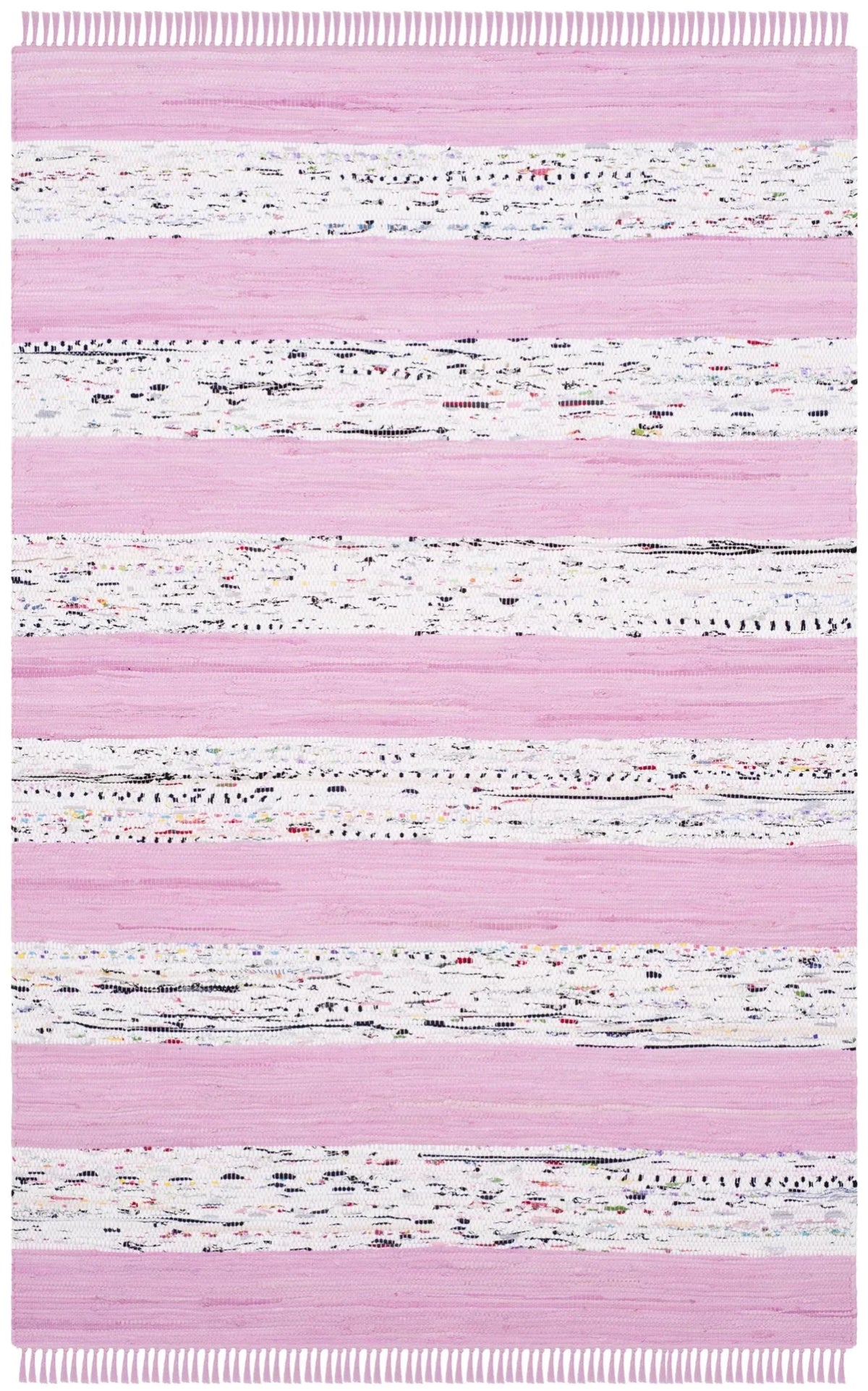 Safavieh Montauk 4'-0" x 6'-0" Rug in Ivory / Light Pink