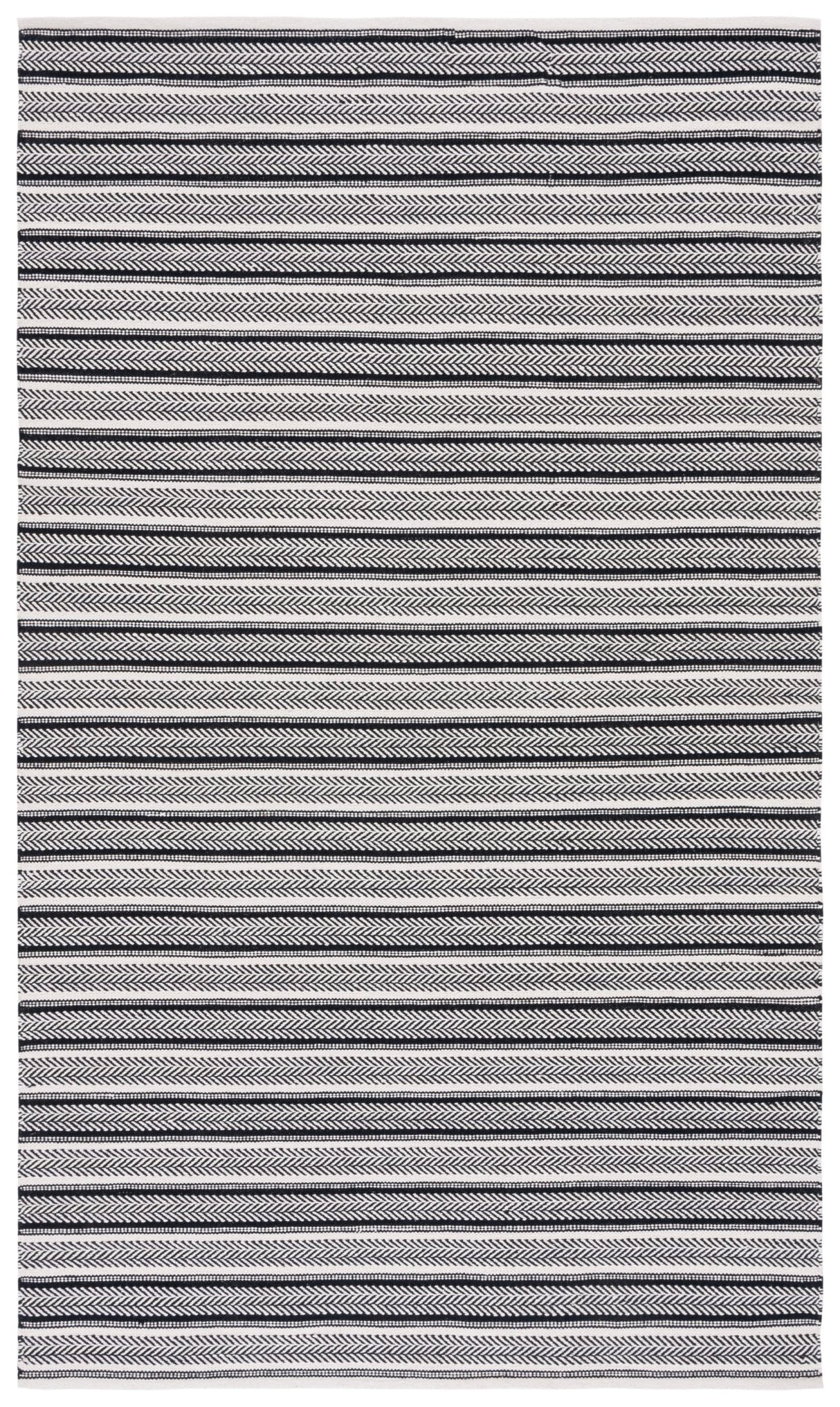 Safavieh Montauk Mtk730Z Black/Ivory Rug.